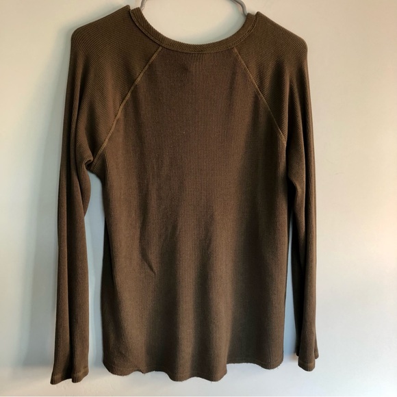Bobi of Los Angeles NWT knit top with natural edges - Picture 8 of 8